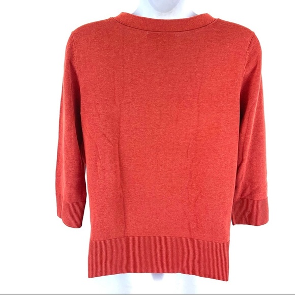 Coldwater Creek Women’s Orange Button Sweater S - Picture 4 of 6